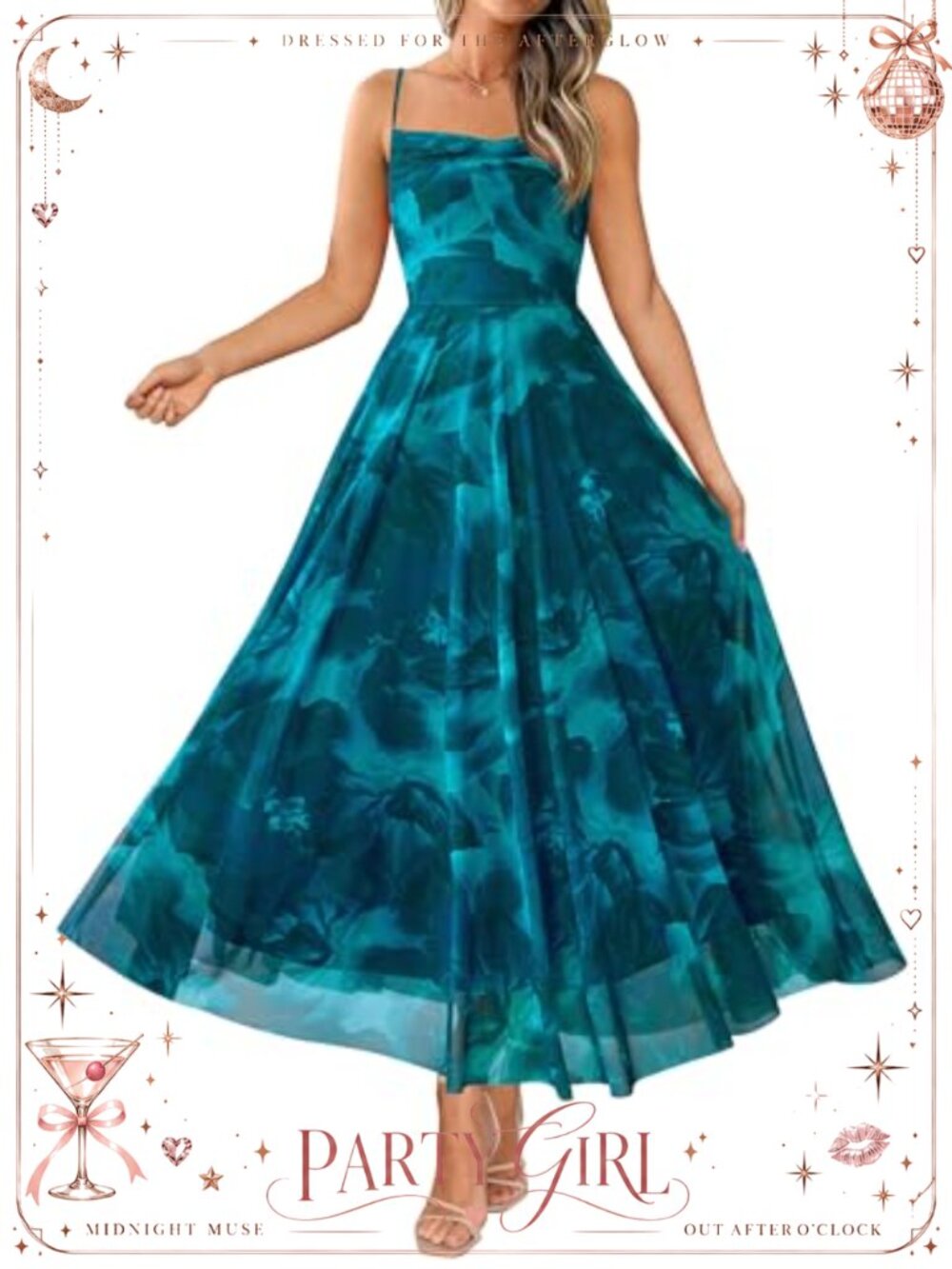 BTFBM Women Summer Maxi Dress Cowl Neck Sleeveless Formal Wedding Guest